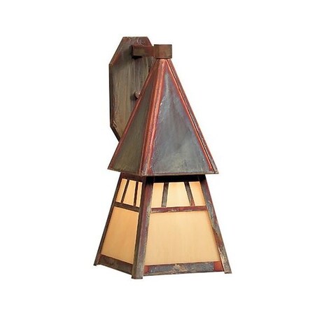 Arroyo Craftsman 6" Dartmouth Sconce, Bronze, Off White Glass DS-6OF-BZ